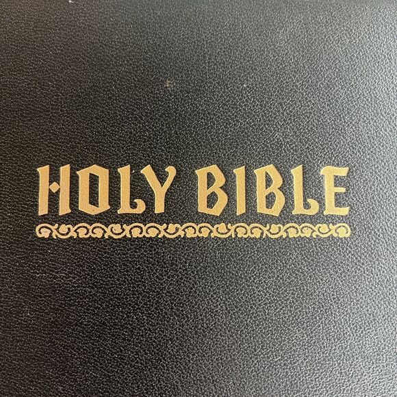 VINTAGE Holy Bible New Standard Reference Blue Ribbon 1948 Edition Hertel WOW - Picture 3 of 16
